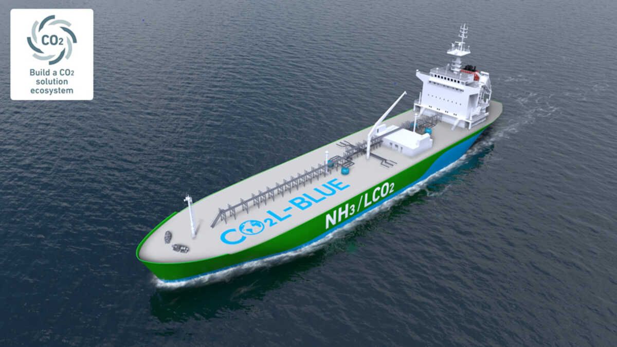 Mitsubishi Heavy diseña un barco para transportar amoniaco y CO2 licuado