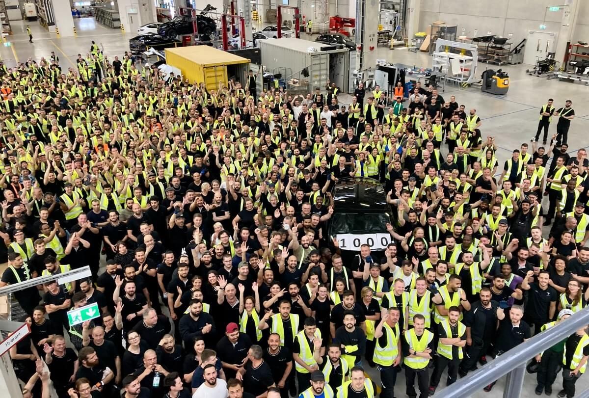 La fábrica de Tesla en Berlín alcanza una producción de 1.000 unidades semanales