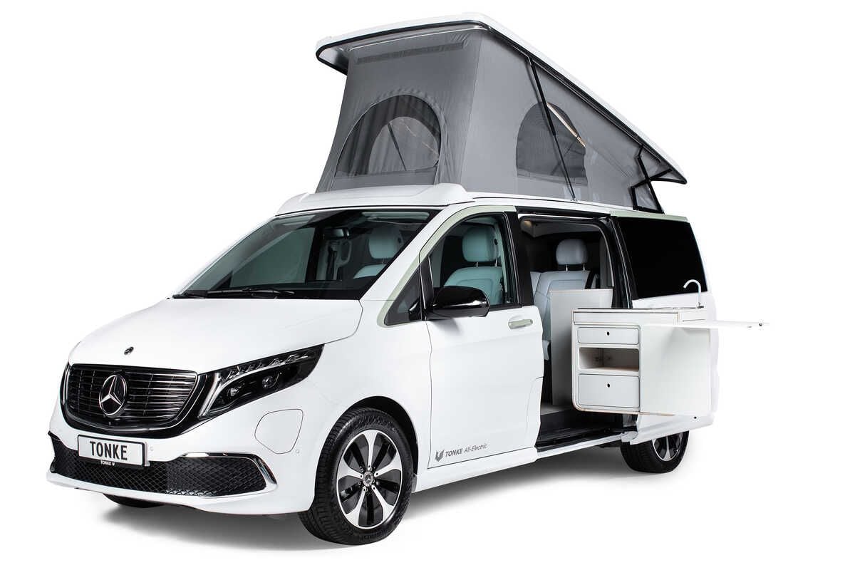 Si no quieres esperar a la Mercedes Marco Polo eléctrica, ya tienes la EQV camperizada por Tonke