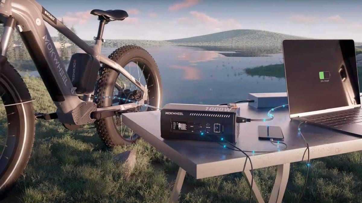 Mokwheel Basalt. Una bicicleta eléctrica con cargador bidireccional y compatible con paneles solares