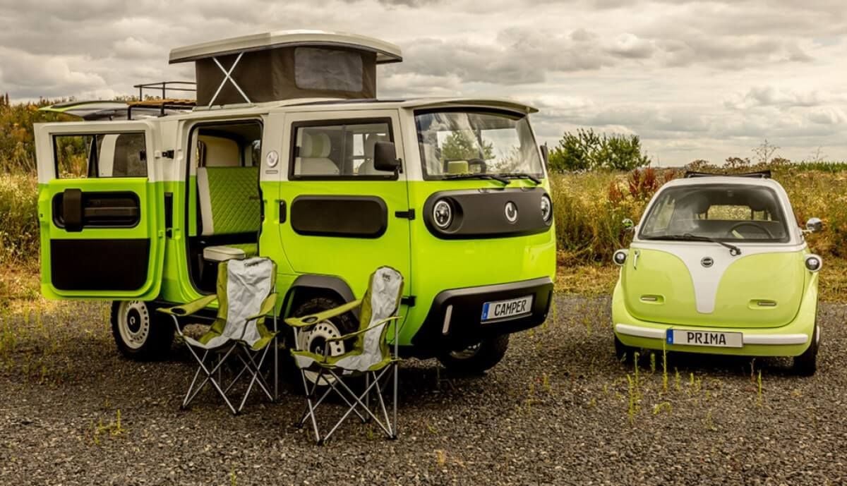 La mini-furgoneta eléctrica XBUS estrena una coqueta versión camper