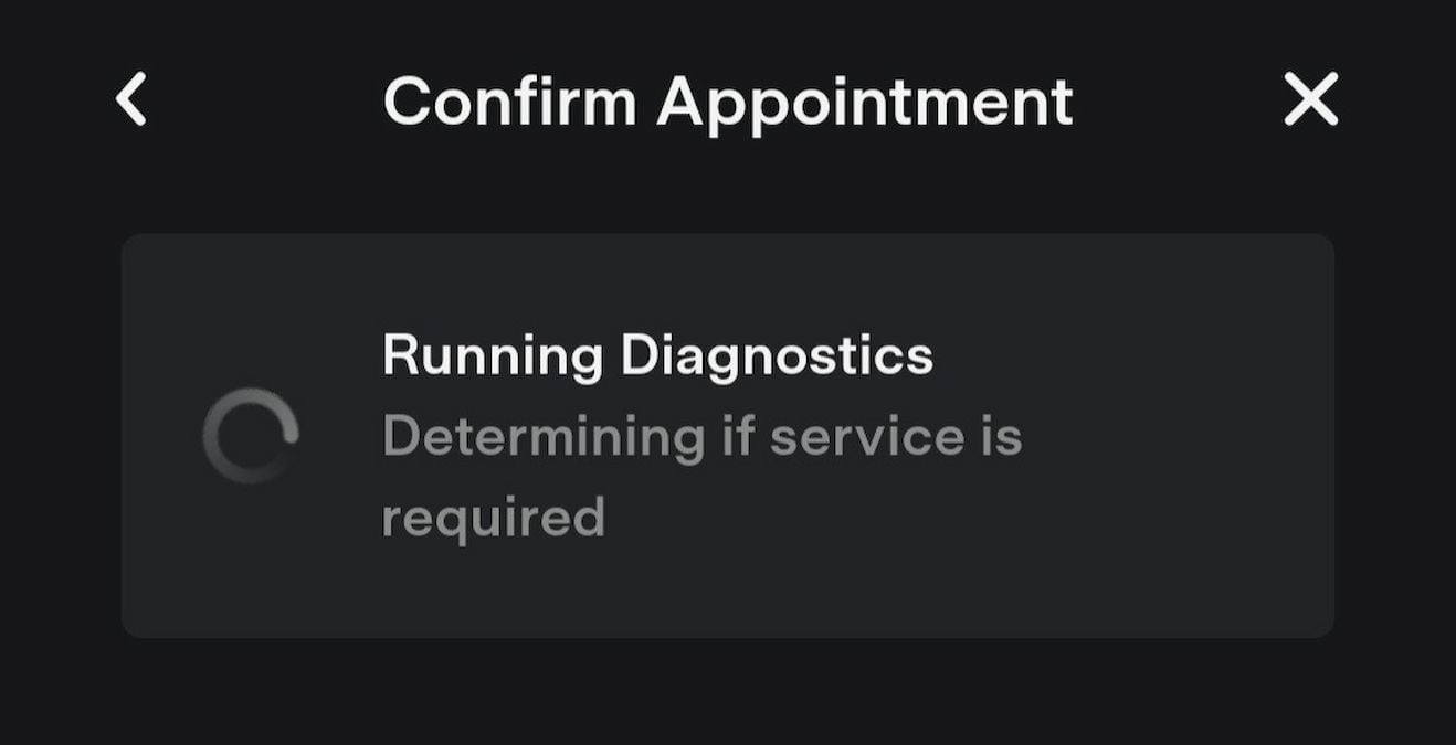 Tesla añade una función de autodiagnóstico en la aplicación móvil a la hora de concertar una cita con el taller