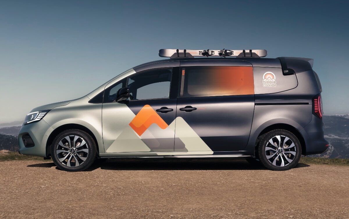 Renault Hippie Caviar Motel: la Kangoo E-TECH Eléctrica se convierte en una camper de lujo