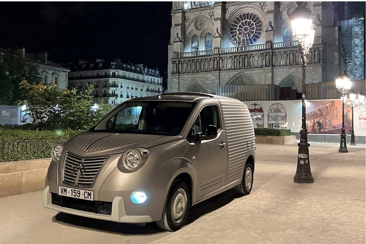 Citroën ë-Berlingo 2CV Fourgonnette: una furgoneta eléctrica de diseño retro creada por Caselani