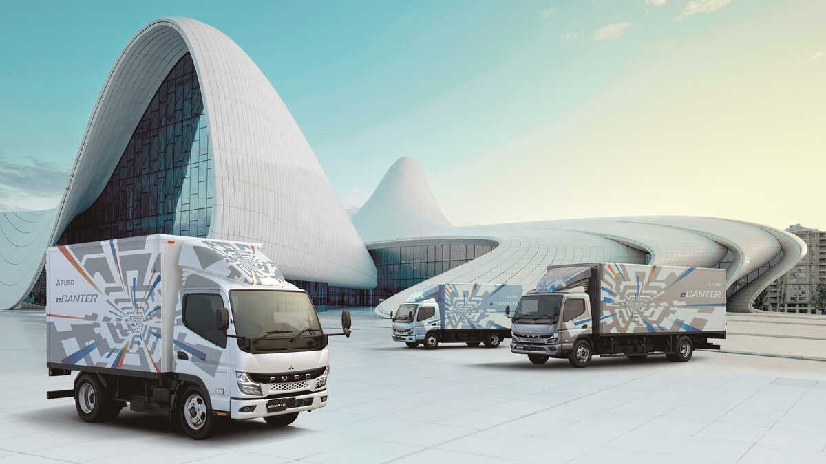 Esta es la nueva generación del Fuso eCanter, un camión eléctrico ligero a la venta en 2023