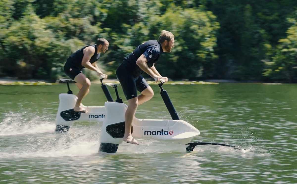 Manta5 Hydrofoiler SL3 es una bicicleta eléctrica hidroala para movernos por el agua