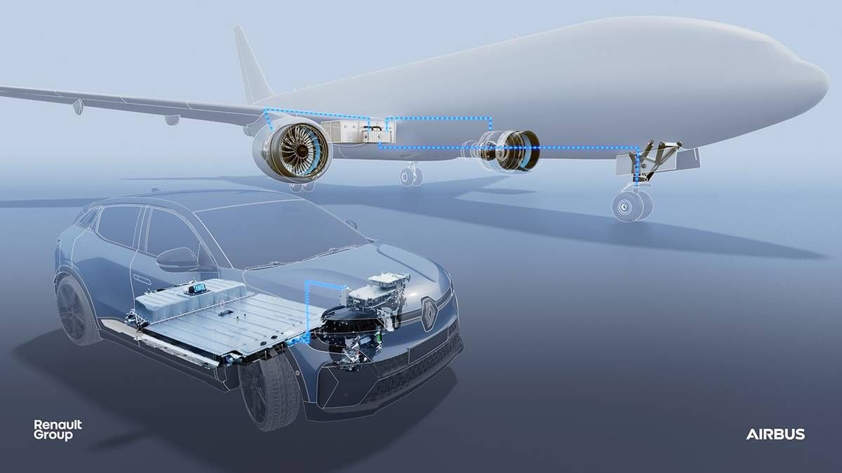 Renault y Airbus desarrollarán conjuntamente la próxima generación de baterías para coches eléctricos y aviones híbridos