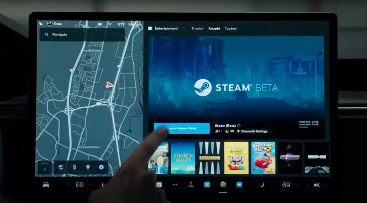 Tesla lanza una actualización de navidades con Steam, videoconferencias con Zoom...etc