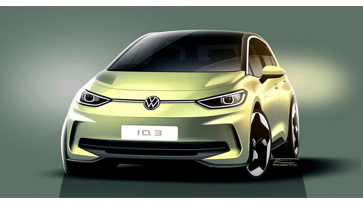 El Volkswagen ID.3 restyling se deja ver por primera vez y nos revela algunas de sus novedades