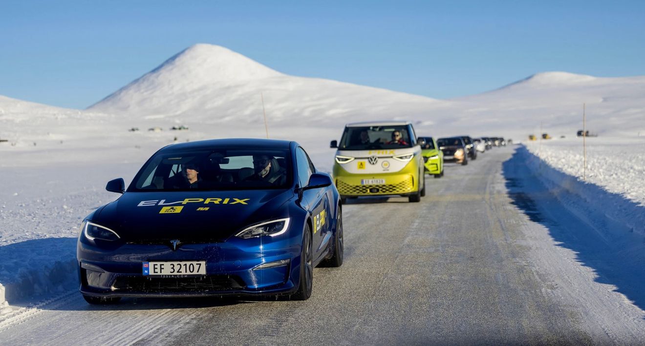 El Tesla Model S logra el récord de autonomía en la  mega prueba de invierno en Noruega