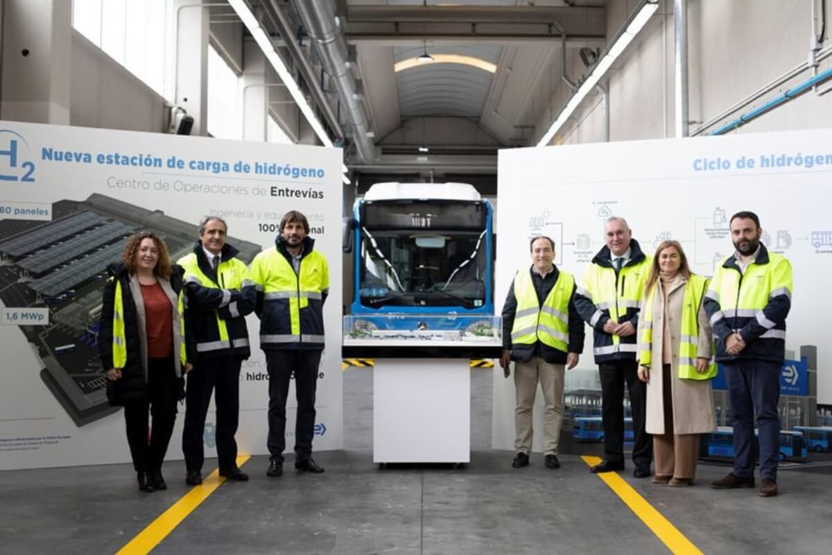 La EMT de Madrid comienza la construcción de una hidrogenera para autobuses con pila de combustible