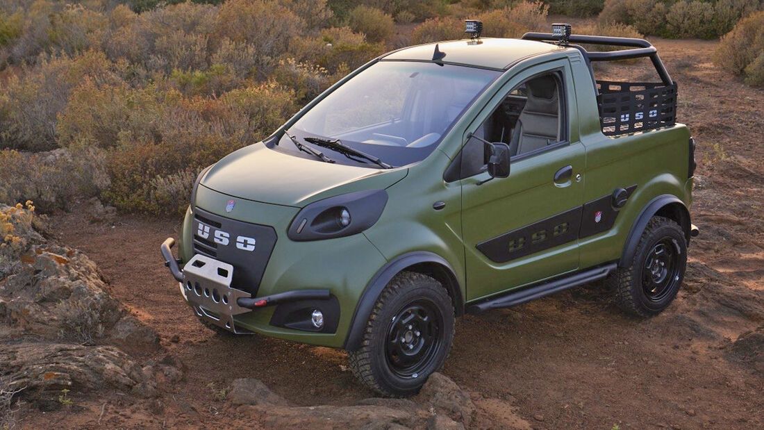 Giannini USO. Un mini-todoterreno eléctrico con aspecto de FIAT Panda que puede conducirse desde los 16 años