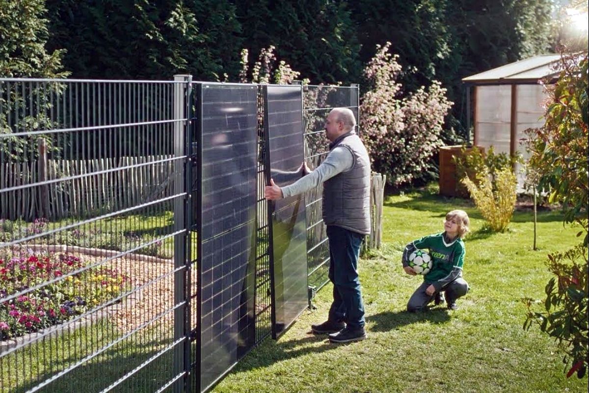 Estos paneles solares sin instalación para colgar en vallas de jardín cuestan menos de 500 euros la unidad