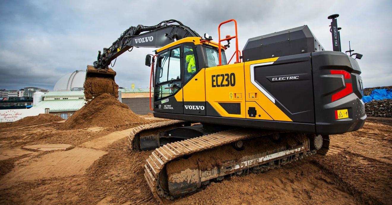 Volvo presenta una excavadora eléctrica de 23 toneladas