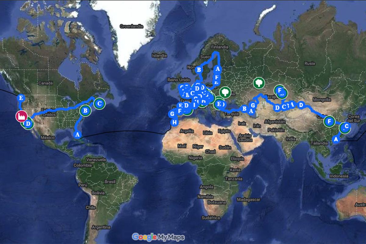 La vuelta al mundo en 80 días de un español con un Tesla Roadster, por segunda vez y para ganar adeptos