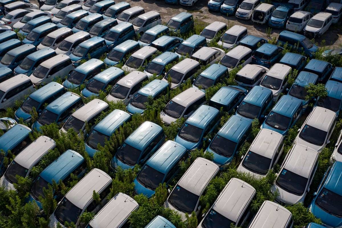 Los cementerios de coches eléctricos se disparan en China