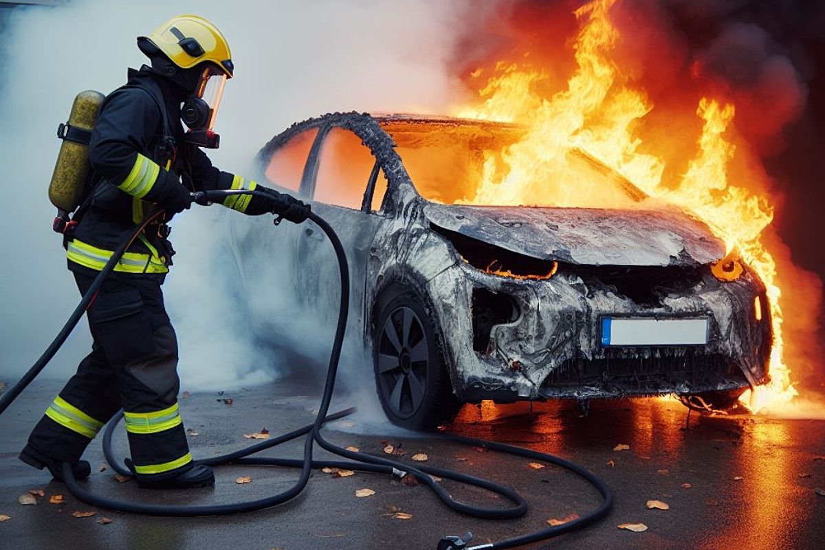 Un coche híbrido causa un incendio en un garaje de Sevilla, pero los medios no tardan en culpar a un eléctrico