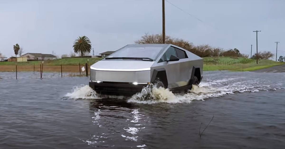 La Tesla Cybertruck puede cruzar zonas inundadas...pero con algunos problemas (vídeo)