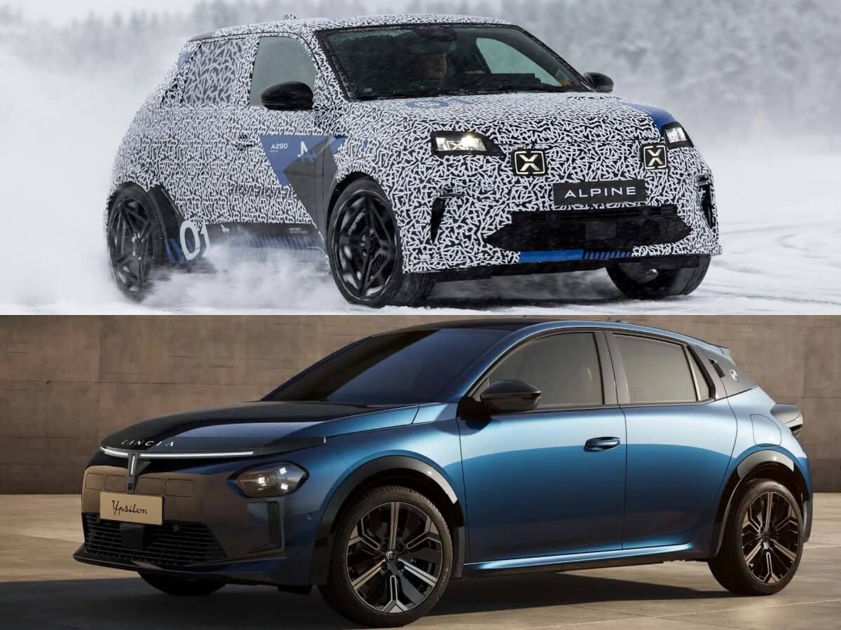 Alpine A290 vs Lancia Ypsilon HF: la guerra de los "hot hatches" se electrificará con dos modelos inspirados en los rallies