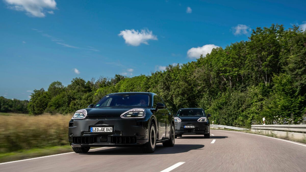 Primeras imágenes oficiales del Porsche Cayenne eléctrico, la marca no se rinde con la electrificación