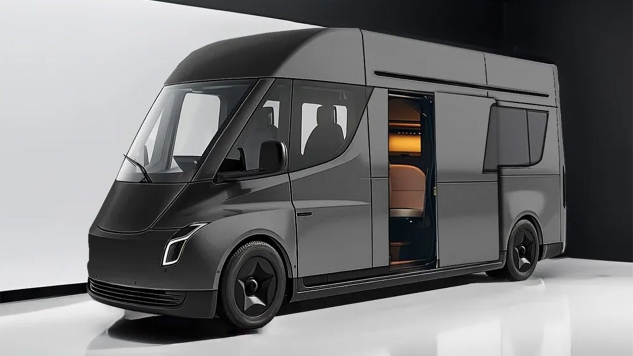 Tesla ya está tardando en hacer realidad una autocaravana eléctrica como esta, la Tesla Van