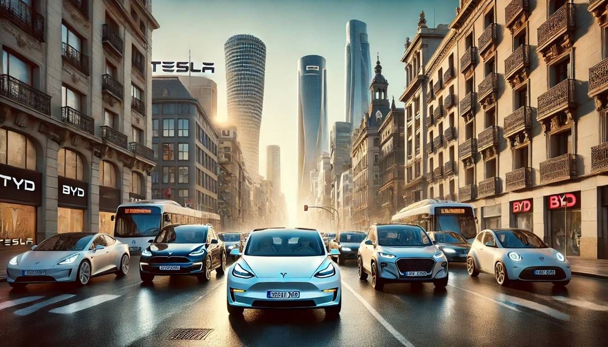 Las ventas de coches eléctricos e híbridos enchufables superan a los diésel en España