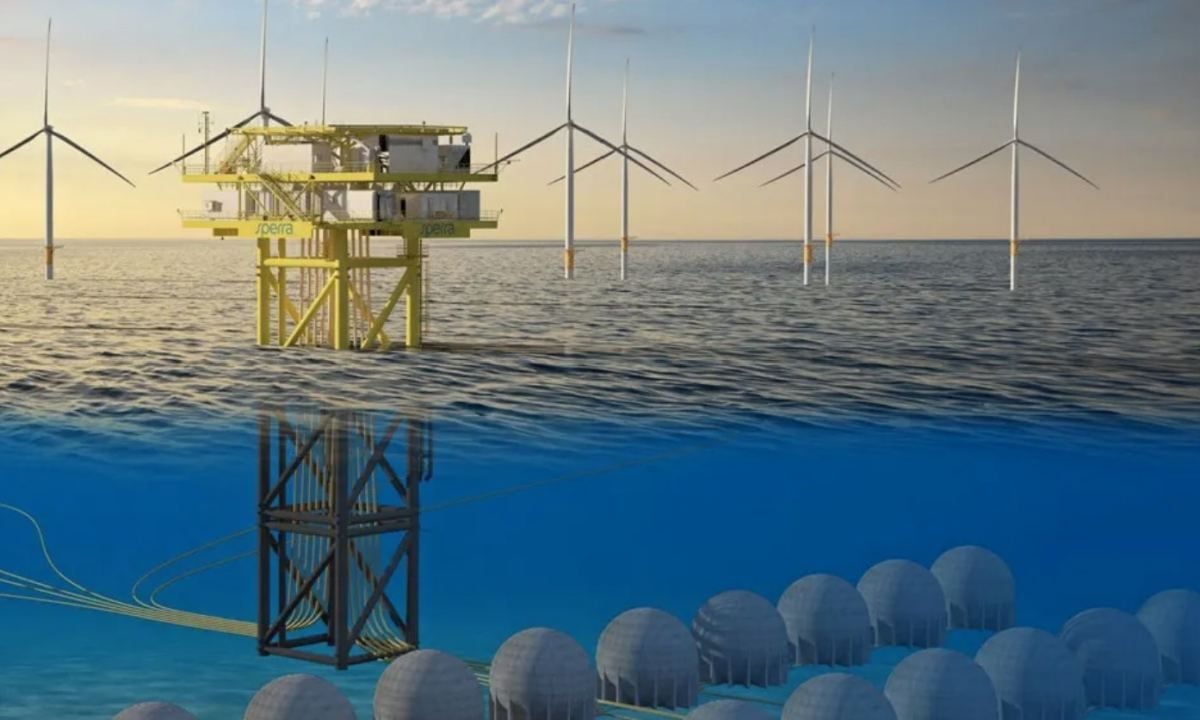 Hidroesferas en el fondo del mar para almacenar energía eólica