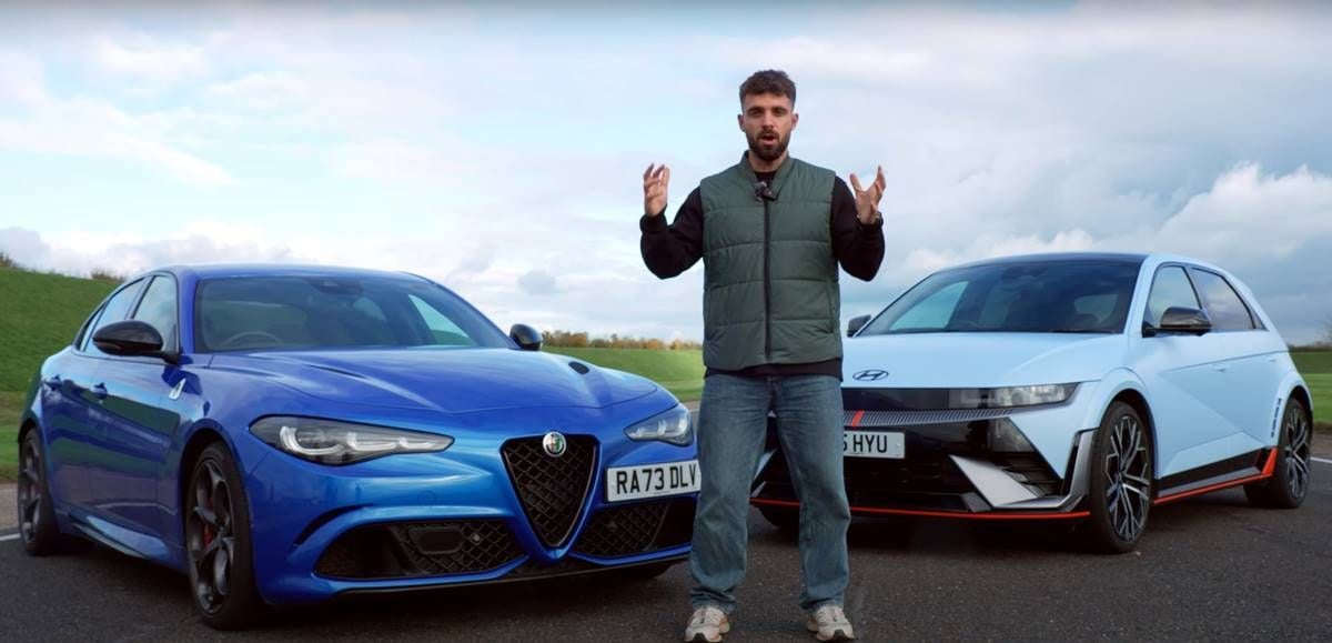 Alfa Romeo Giulia Quadrifoglio vs Hyundai IONIQ 5 N ¿Quién es más rápido en circuito?