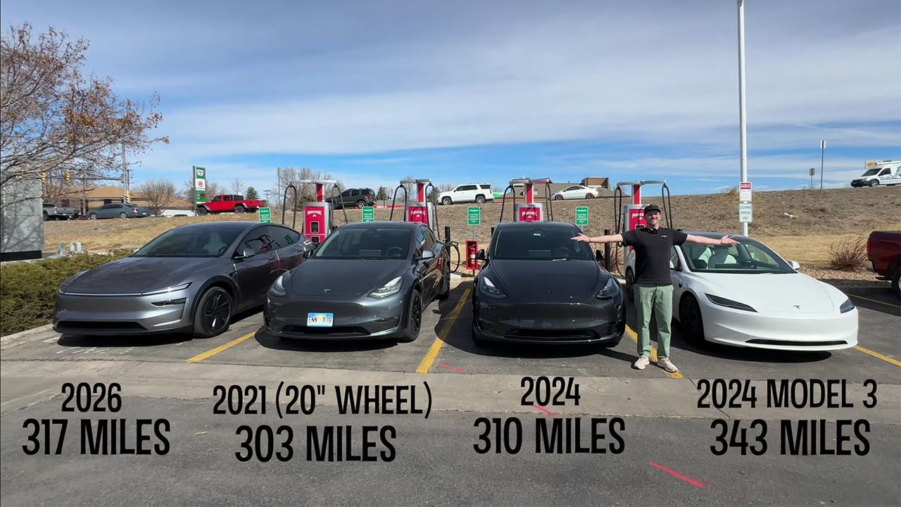 Prueba de autonomía del Tesla Model Y Juniper frente a las generaciones pasadas y el Model 3, ¿cuál es más eficiente?