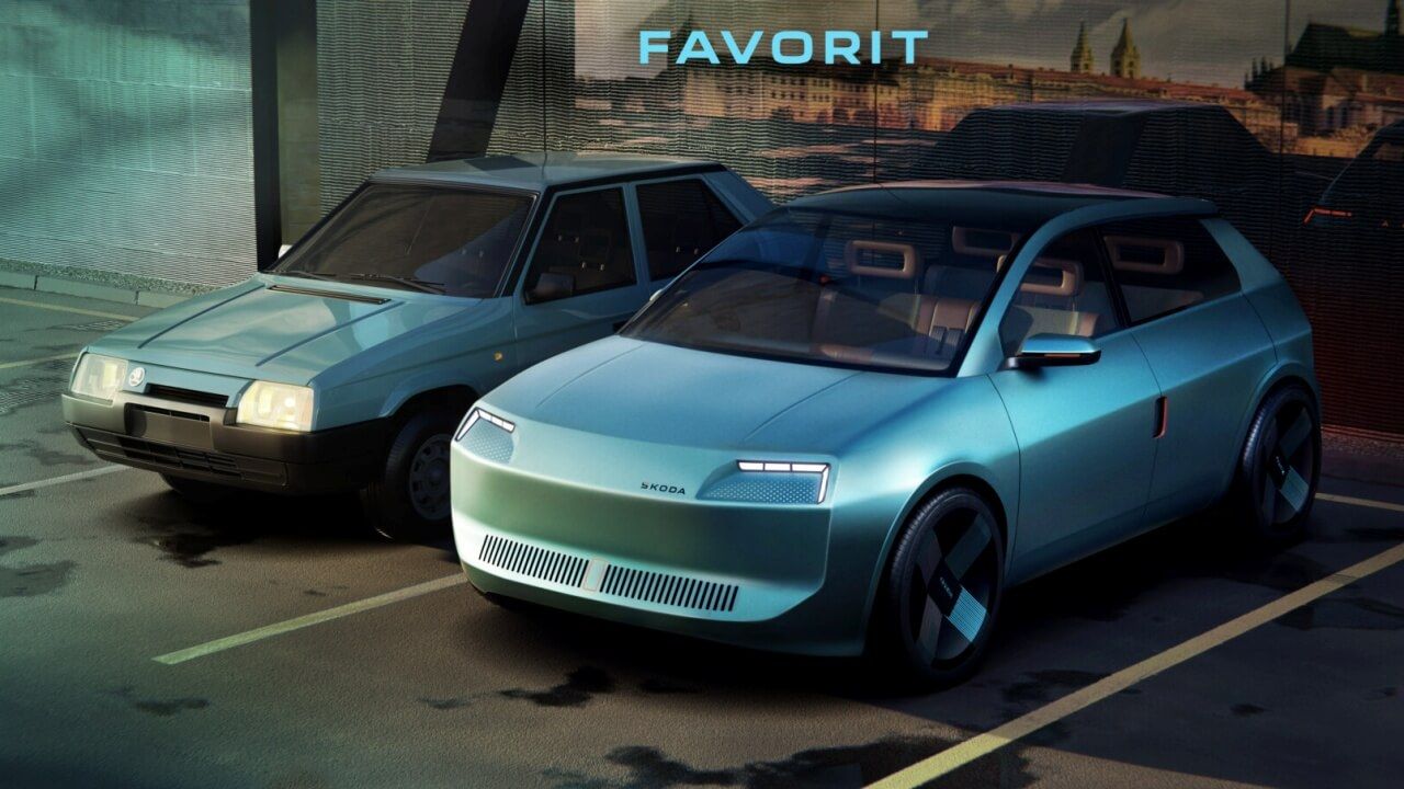 Tras el Renault 5, vuelve el Skoda Favorit: la marca presenta un eléctrico retro-futurista que rinde homenaje a su pasado