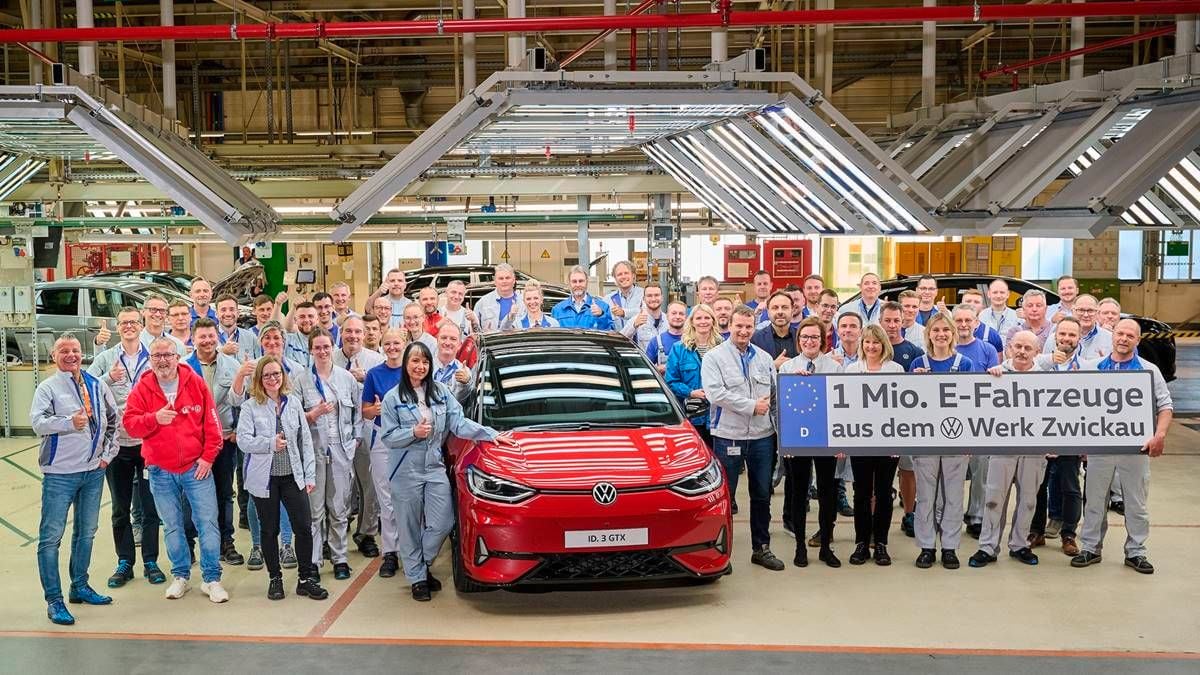 Volkswagen alcanza el millón de coches eléctricos fabricados en su planta de Zwickau