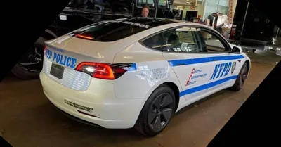 policía nueva york Tesla Model 3