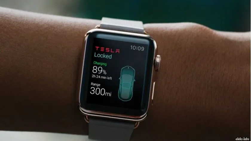 Aplicación de Tesla para el Apple Watch