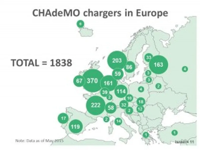 Chademo map Europe may 2015-750x563