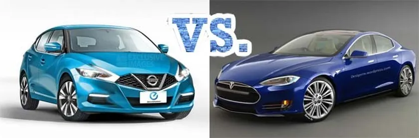 Nissan_Leaf_2_vs_Tesla_Model_III