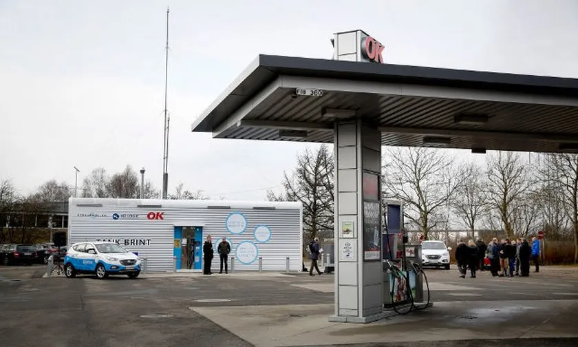 OK Benzin. Indvielse af Danmarks nyeste brinttankstation i Kolding.