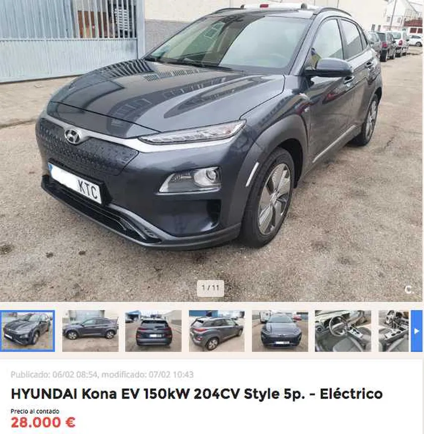 Hyundai Kona EV 204 CV 