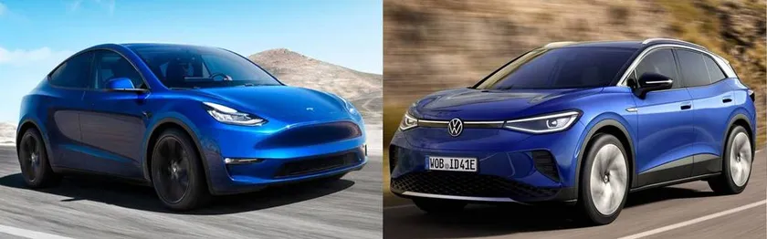 comparativa Tesla Model Y vs Volkswagen ID4